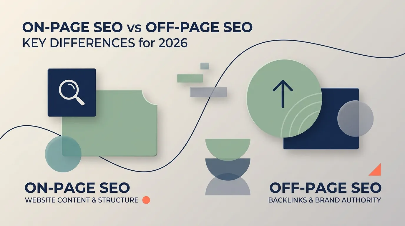 On-Page SEO vs Off-Page SEO: Key Differences for 2026